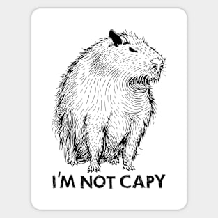 I'M NOT CAPY Sticker